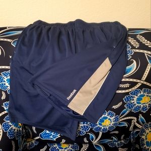 Reebok Basketball Athletic Gym Sports Shorts Blue Gray Men's XXL